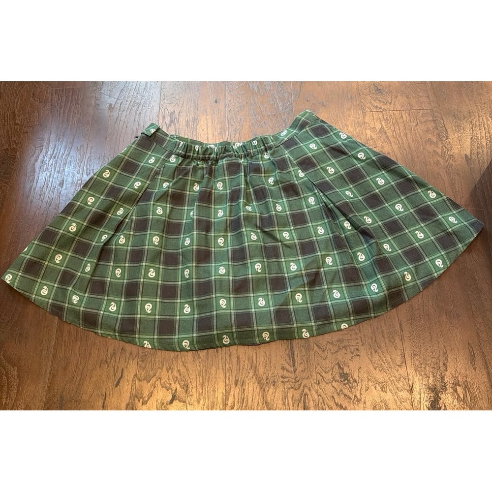 Harry Potter Slytherin Plaid Pleated Skirt - Picture 3 of 3